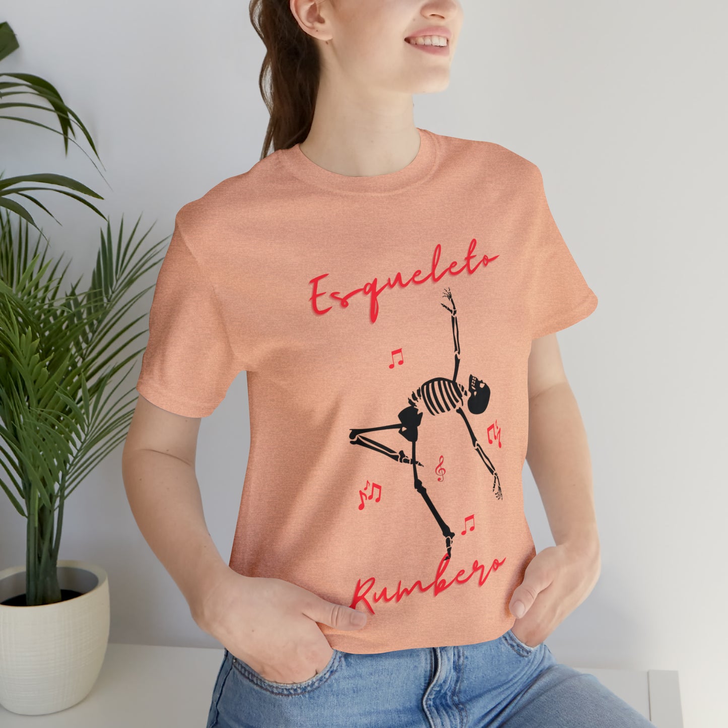 Esqueleto Rumbero Unisex Jersey Short Sleeve Tee