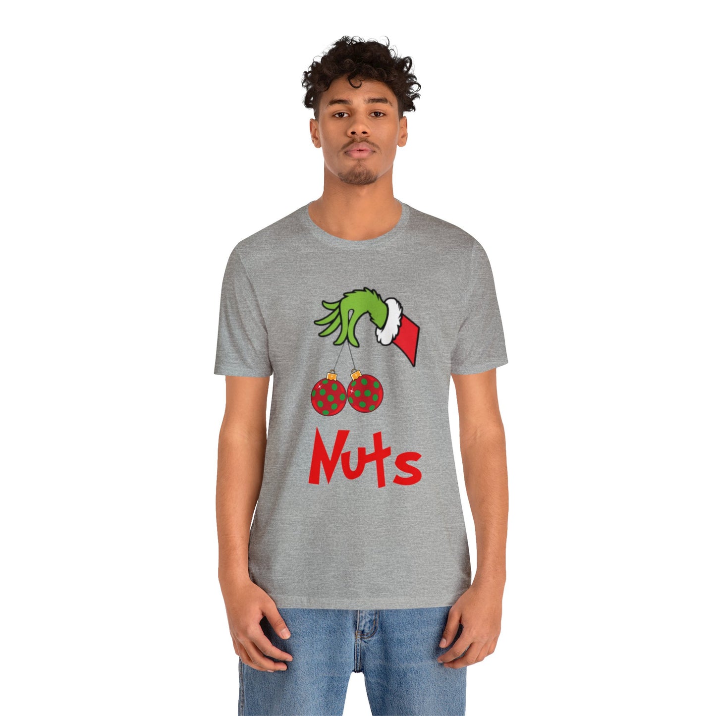 Grinch Couples Tshirt (Nuts) Unisex Jersey Short Sleeve Tee
