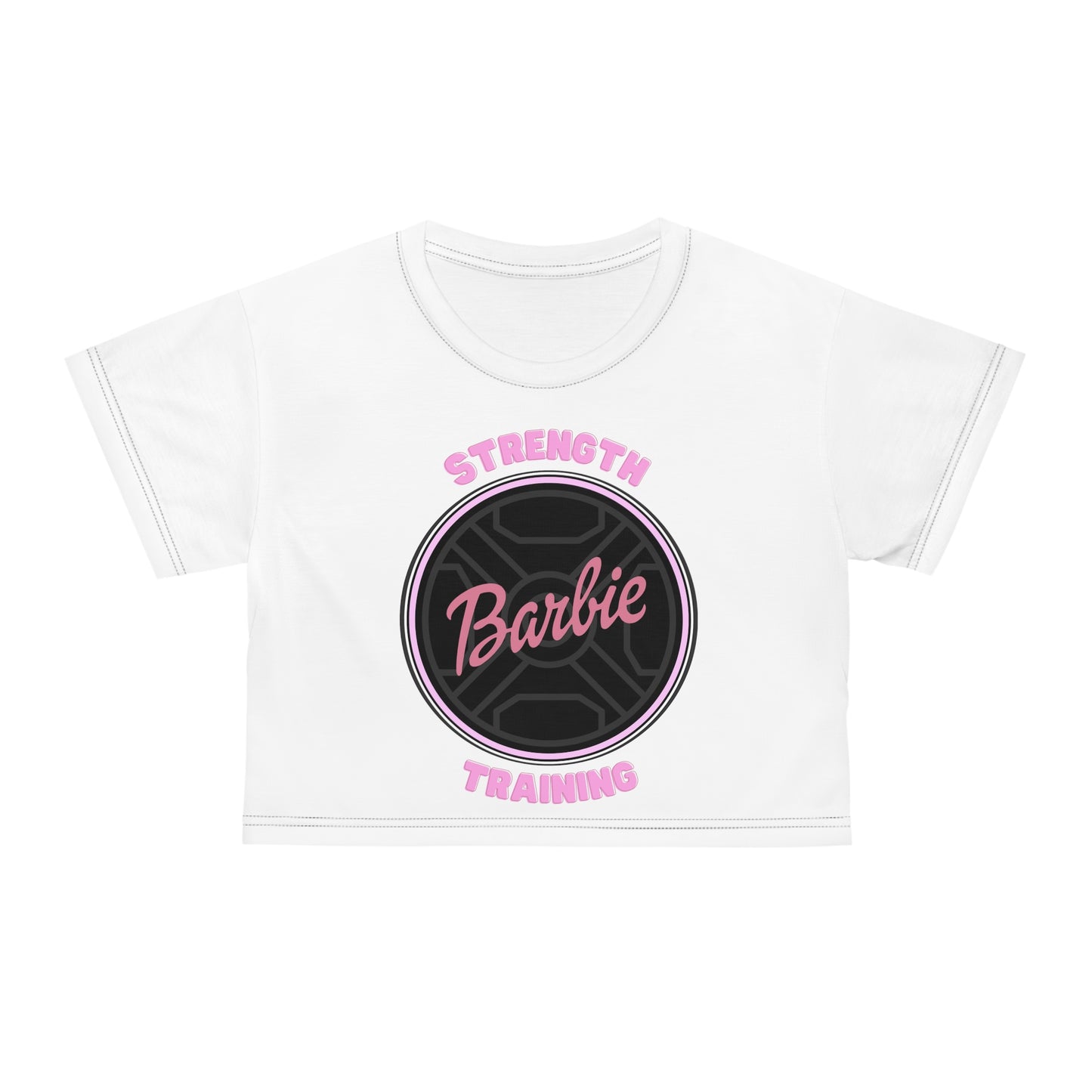 Strength Training Barbie Workout Crop Top