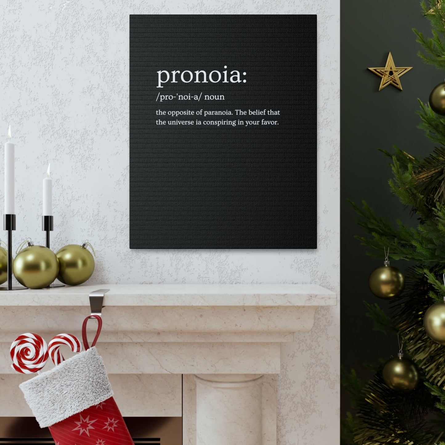 Pronoia - definition Canvas Gallery Wraps