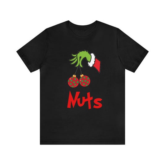 Grinch Couples Tshirt (Nuts) Unisex Jersey Short Sleeve Tee