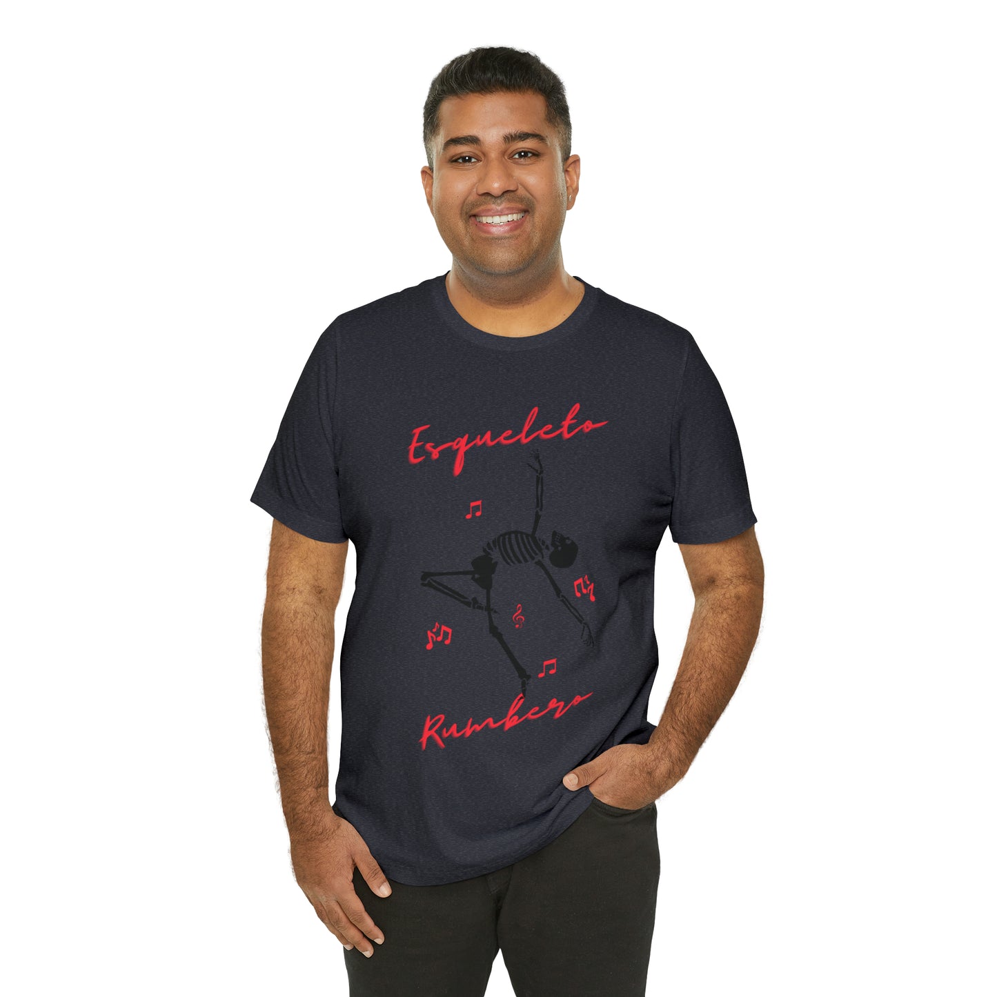Esqueleto Rumbero Unisex Jersey Short Sleeve Tee