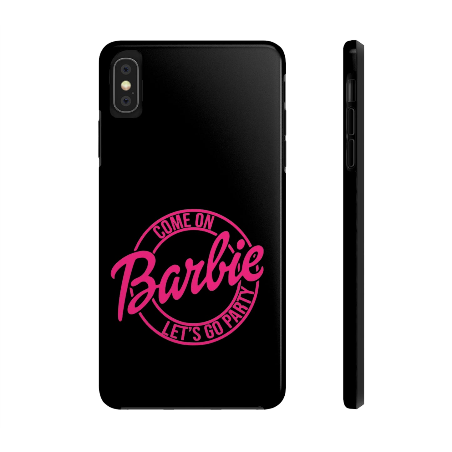 Come on Barbie Lets Go Party Black Tough Phone Case