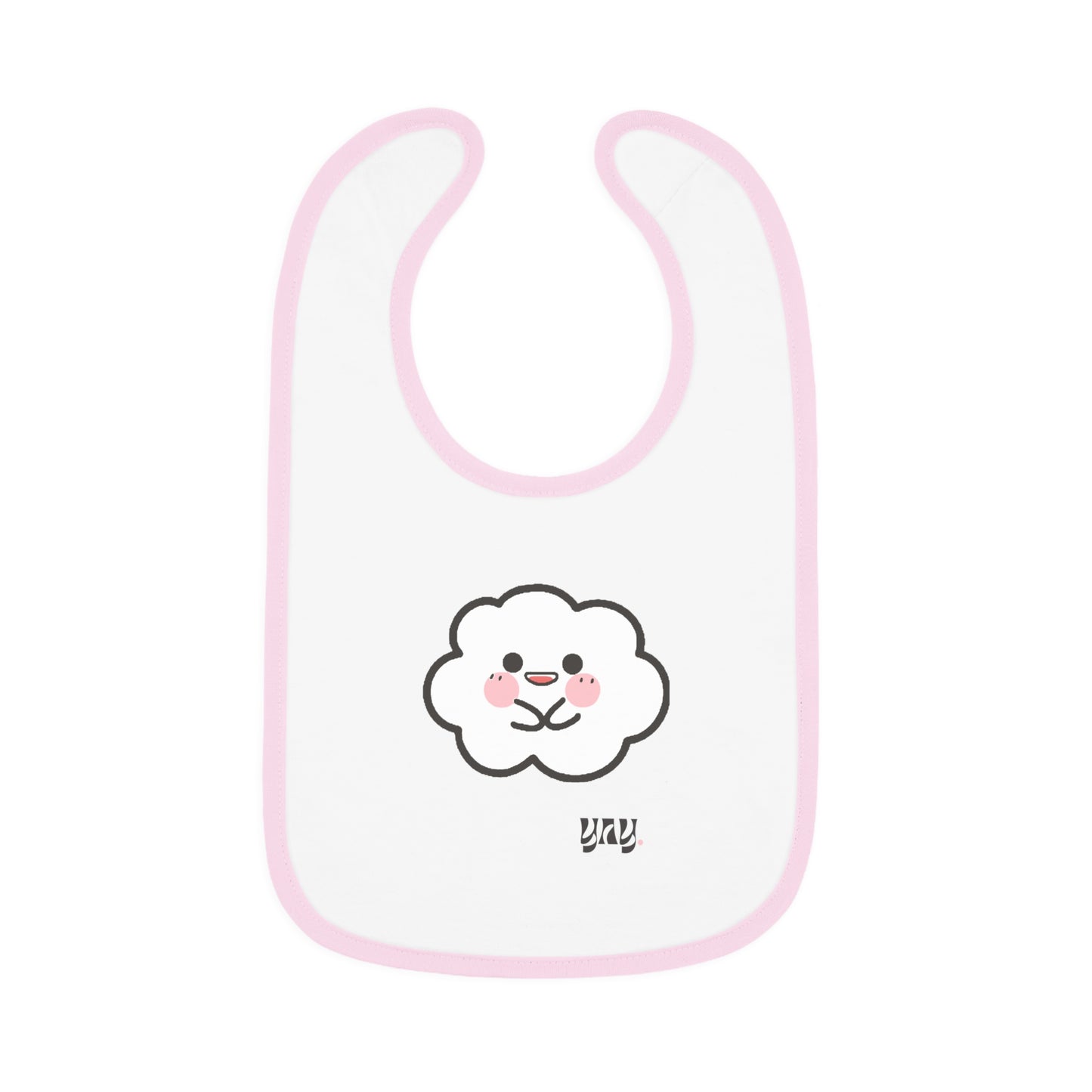 Yay- Cumulo Cuties Baby Contrast Trim Jersey Bib