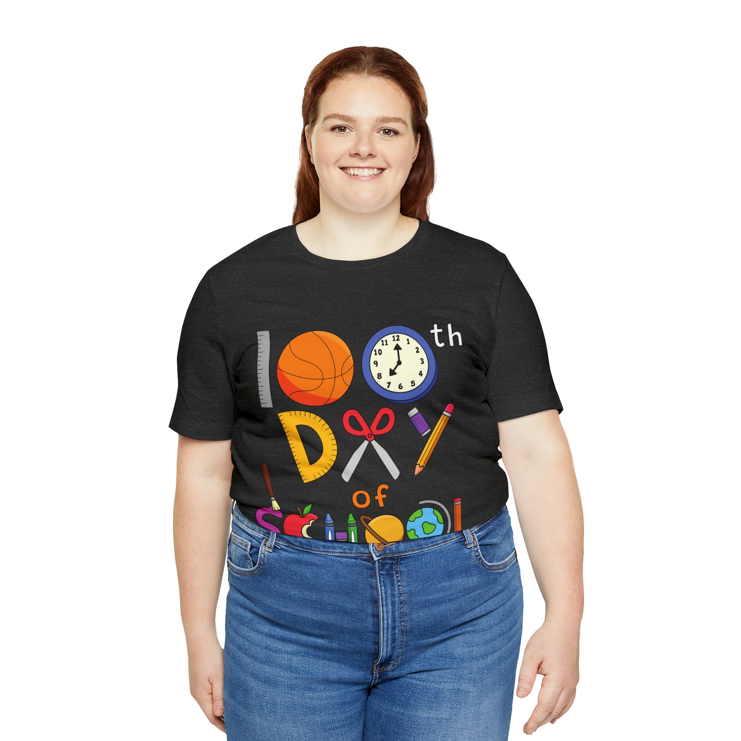 100th Day of School Teacher T- Shirt - Unisex Jersey Short Sleeve Tee