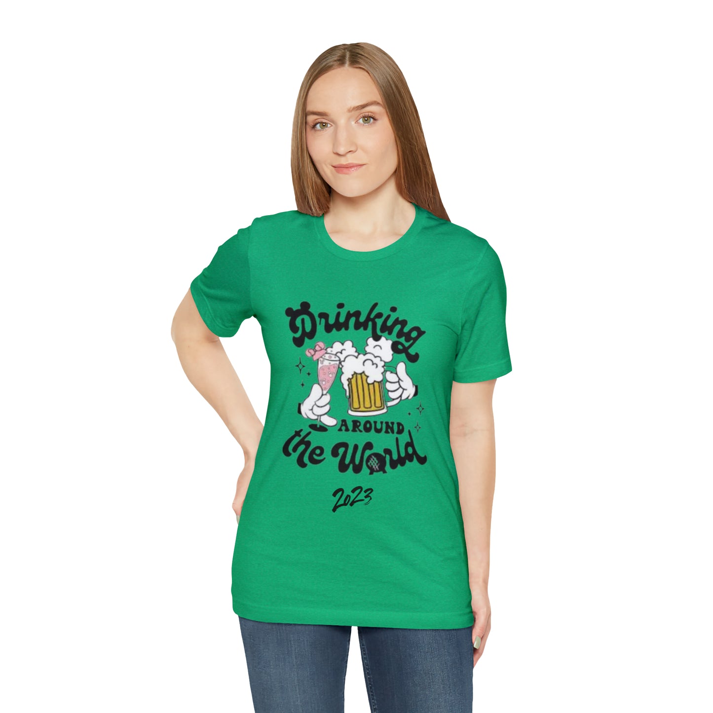Epcot Drinking Around the World Unisex Jersey Short Sleeve Tee