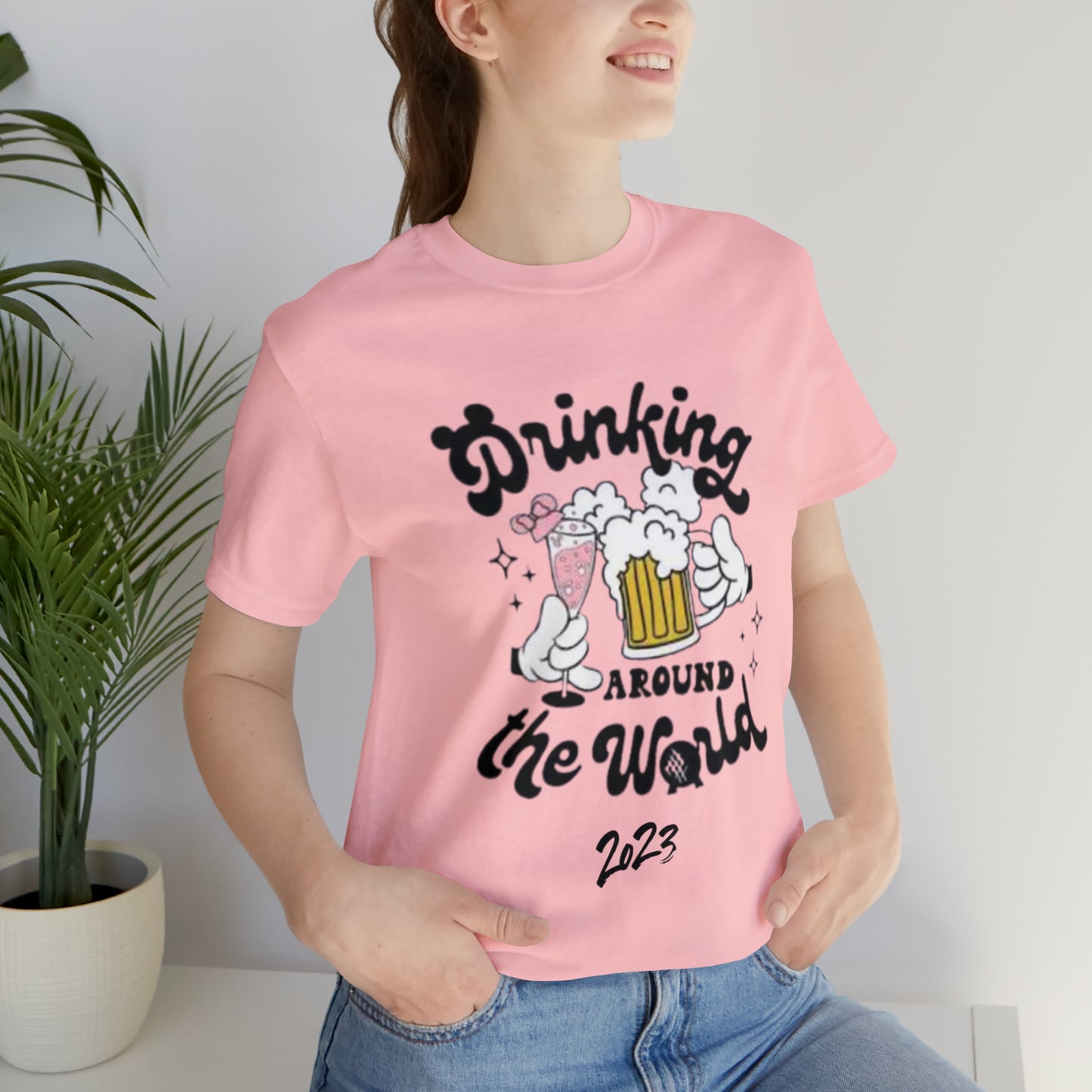 Epcot Drinking Around the World Unisex Jersey Short Sleeve Tee