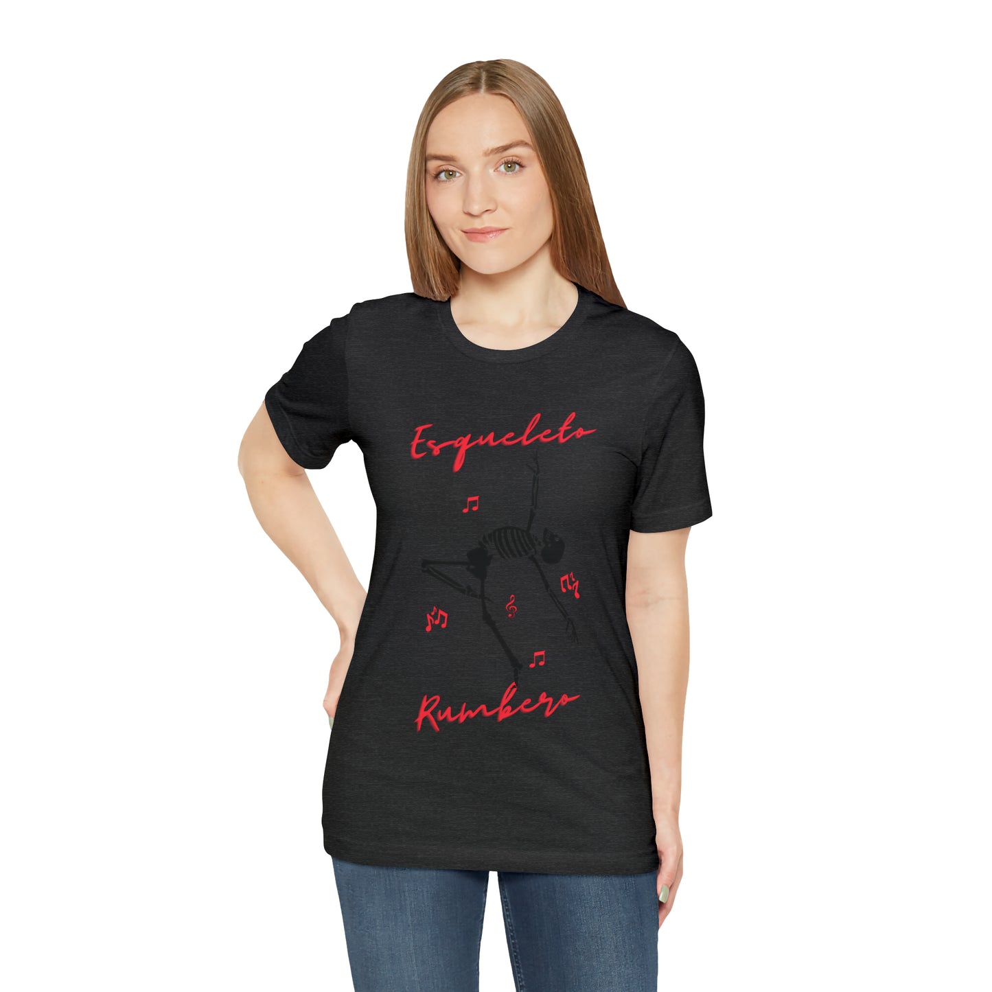 Esqueleto Rumbero Unisex Jersey Short Sleeve Tee