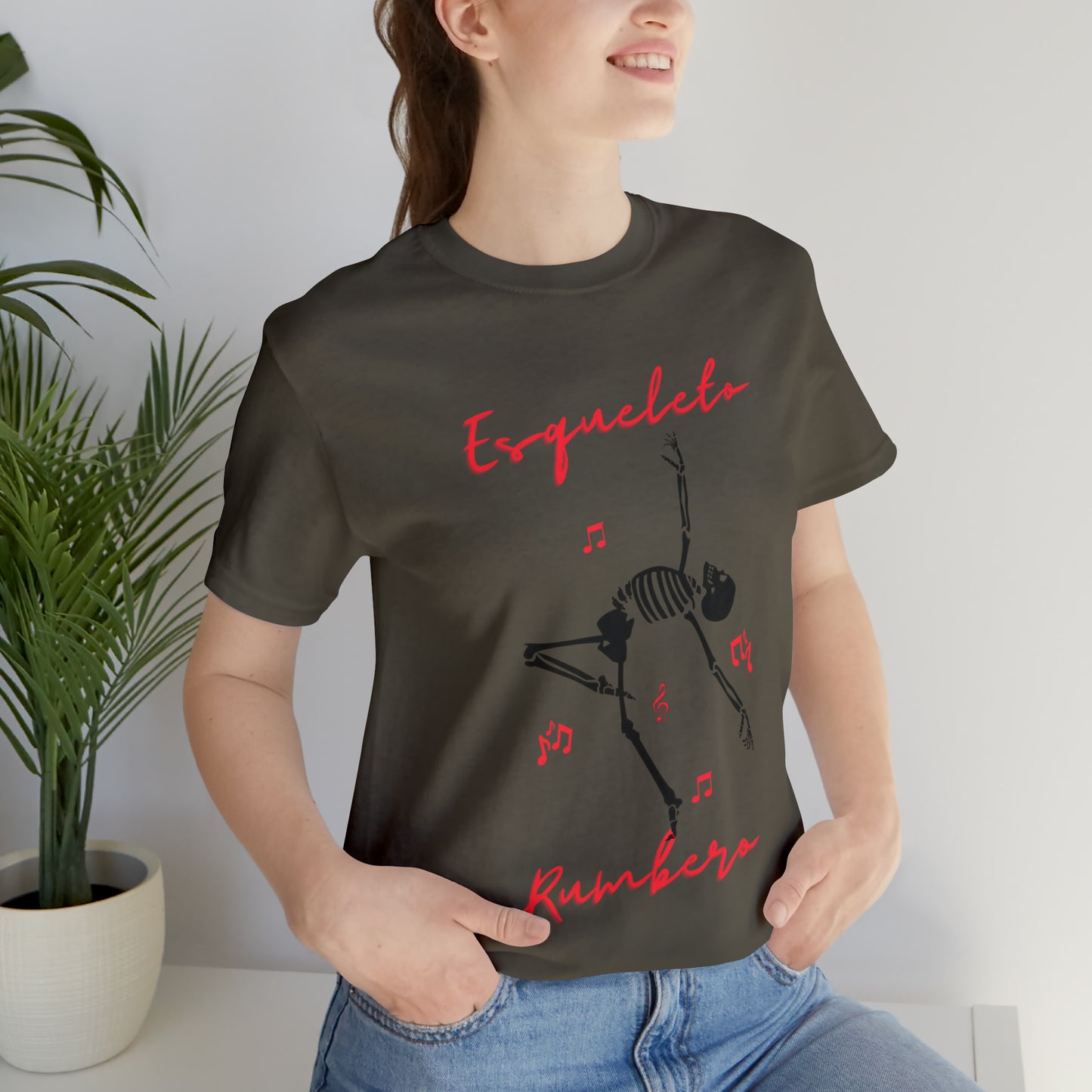 Esqueleto Rumbero Unisex Jersey Short Sleeve Tee