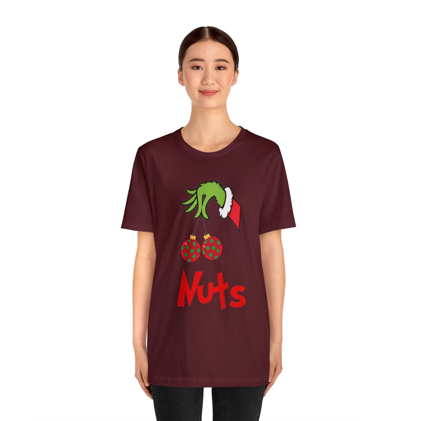 Grinch Couples Tshirt (Nuts) Unisex Jersey Short Sleeve Tee