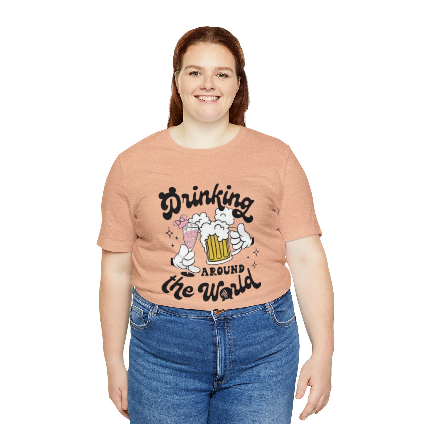 Epcot Drinking Around the World Unisex Jersey Short Sleeve Tee