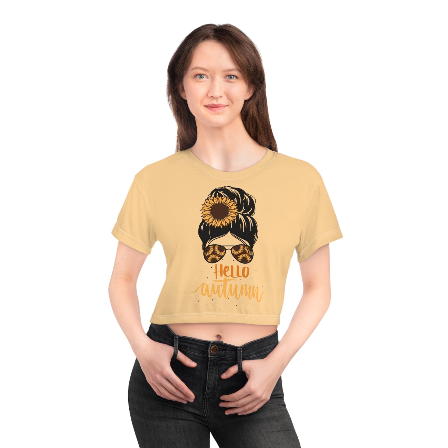 Hello Autumn Cropped T