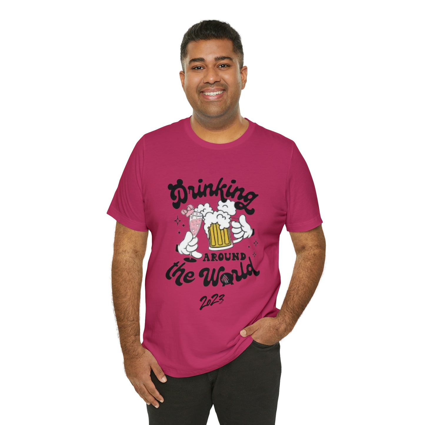 Epcot Drinking Around the World Unisex Jersey Short Sleeve Tee