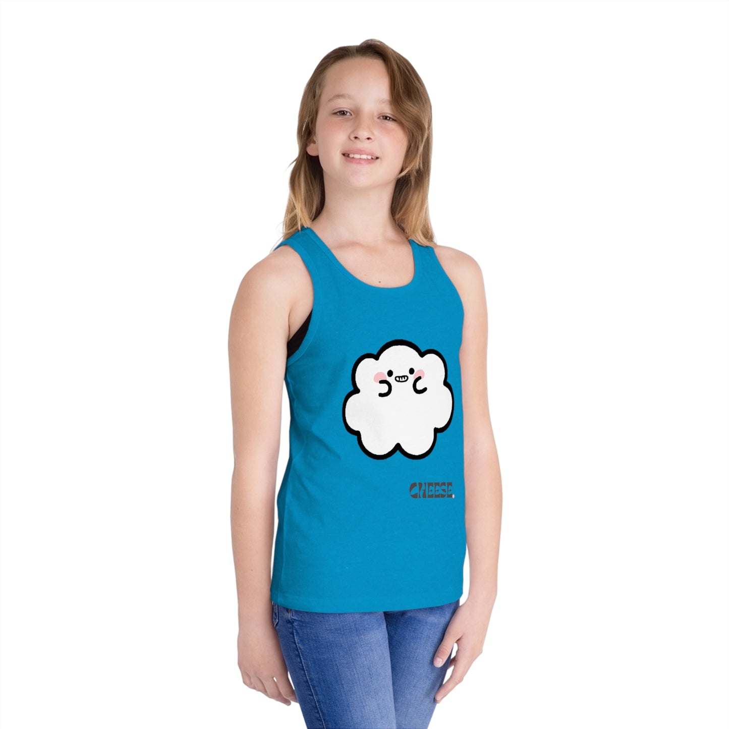 Cheese- Cumulo Cuties Kid's Jersey Tank Top