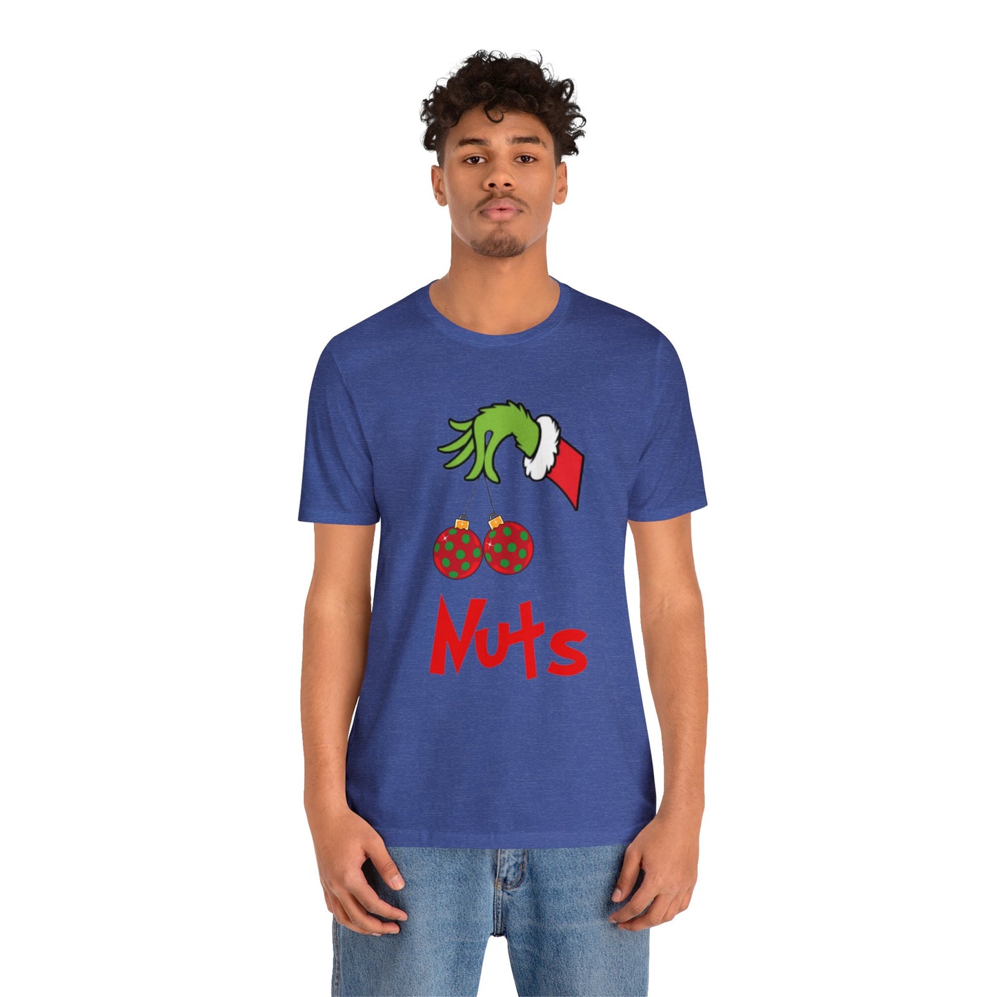 Grinch Couples Tshirt (Nuts) Unisex Jersey Short Sleeve Tee