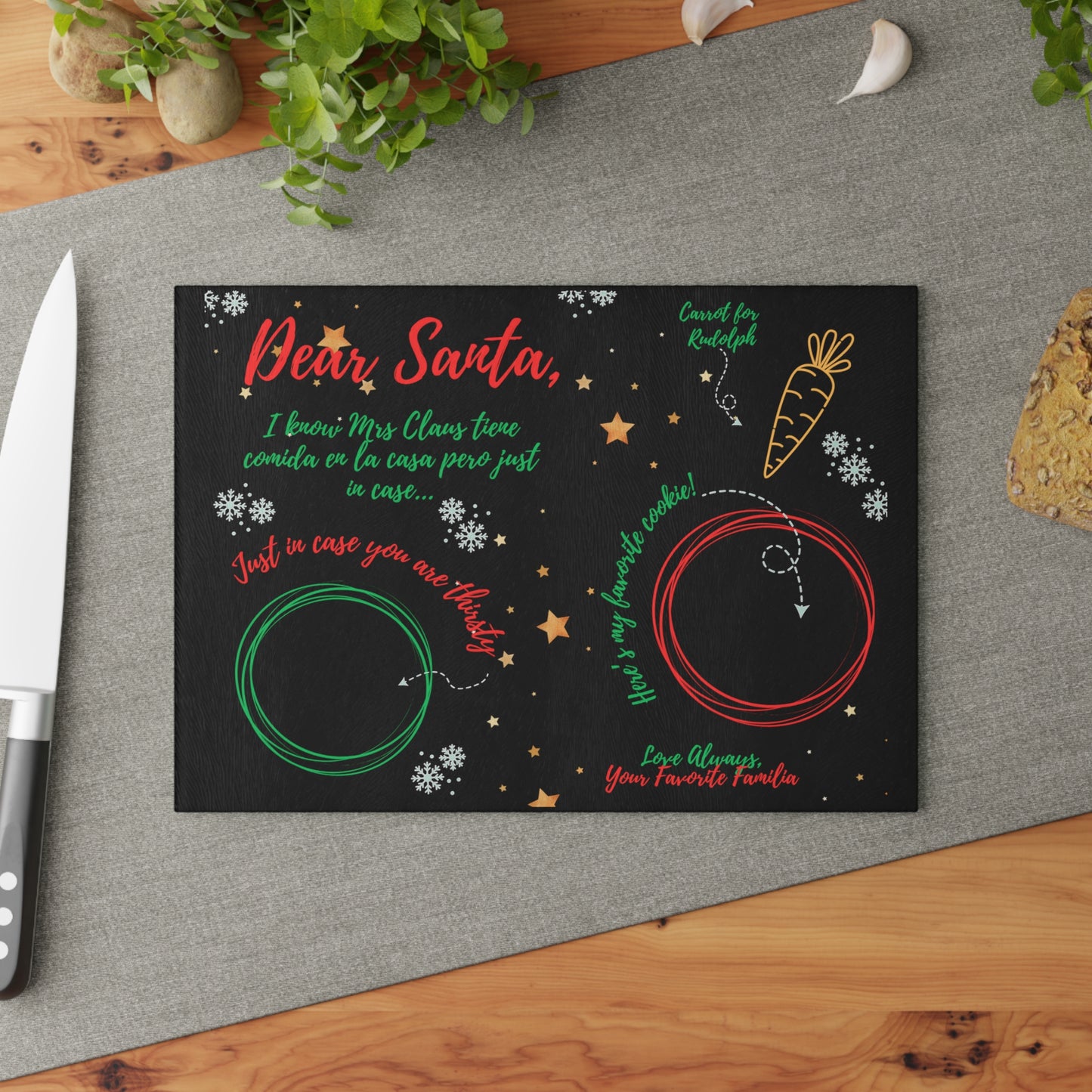 Santa Cookie Tray