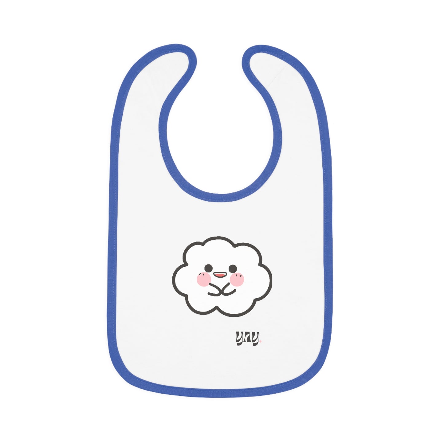 Yay- Cumulo Cuties Baby Contrast Trim Jersey Bib
