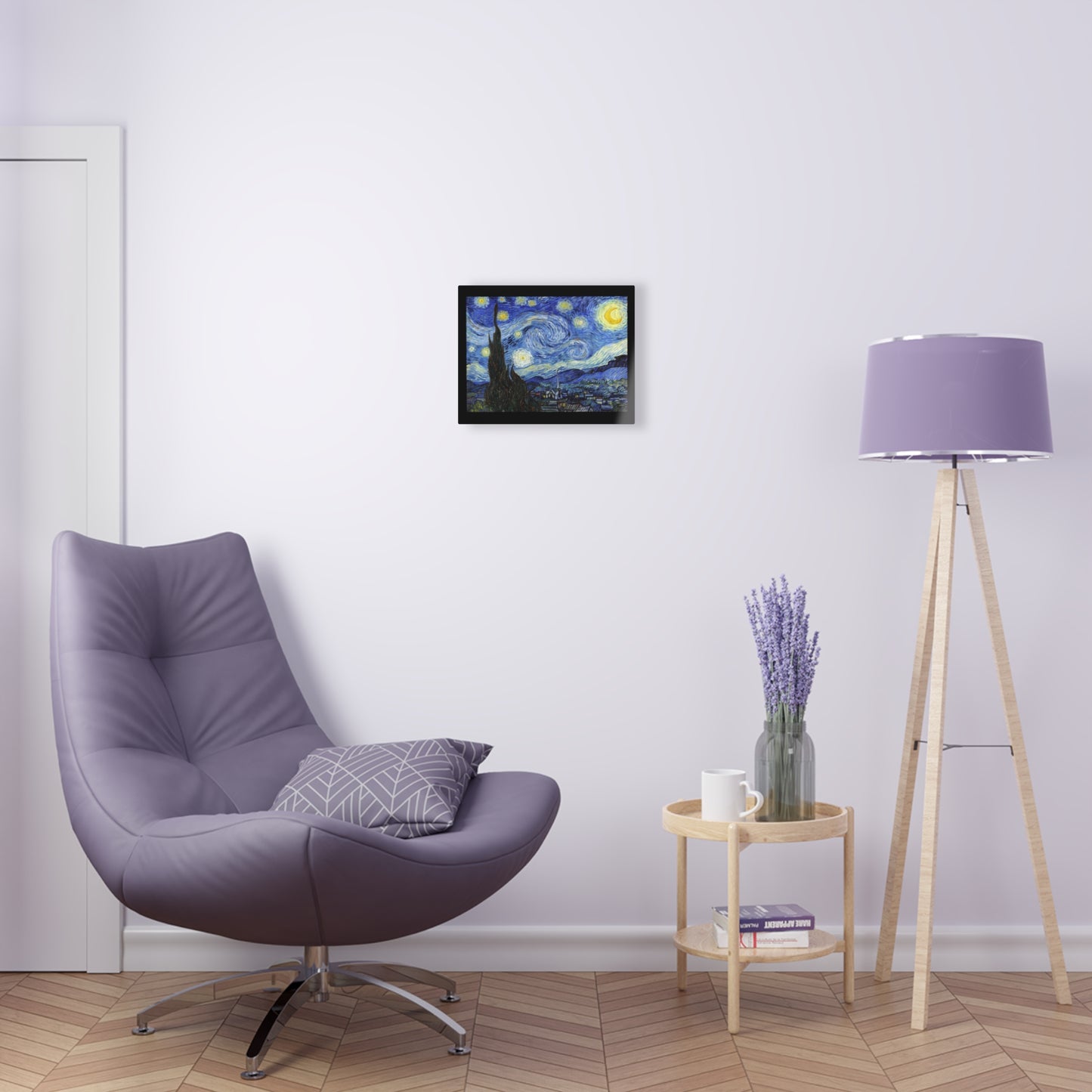 Starry Night By Vincent Van Gogh- Canvas Acrylic Print