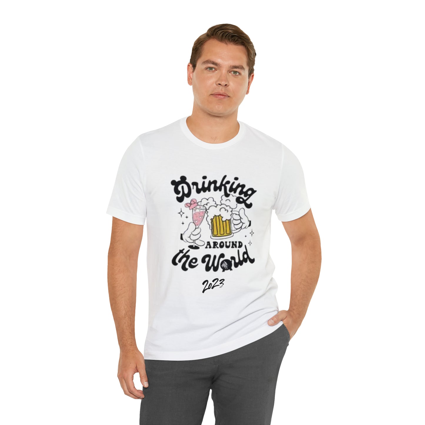 Epcot Drinking Around the World Unisex Jersey Short Sleeve Tee