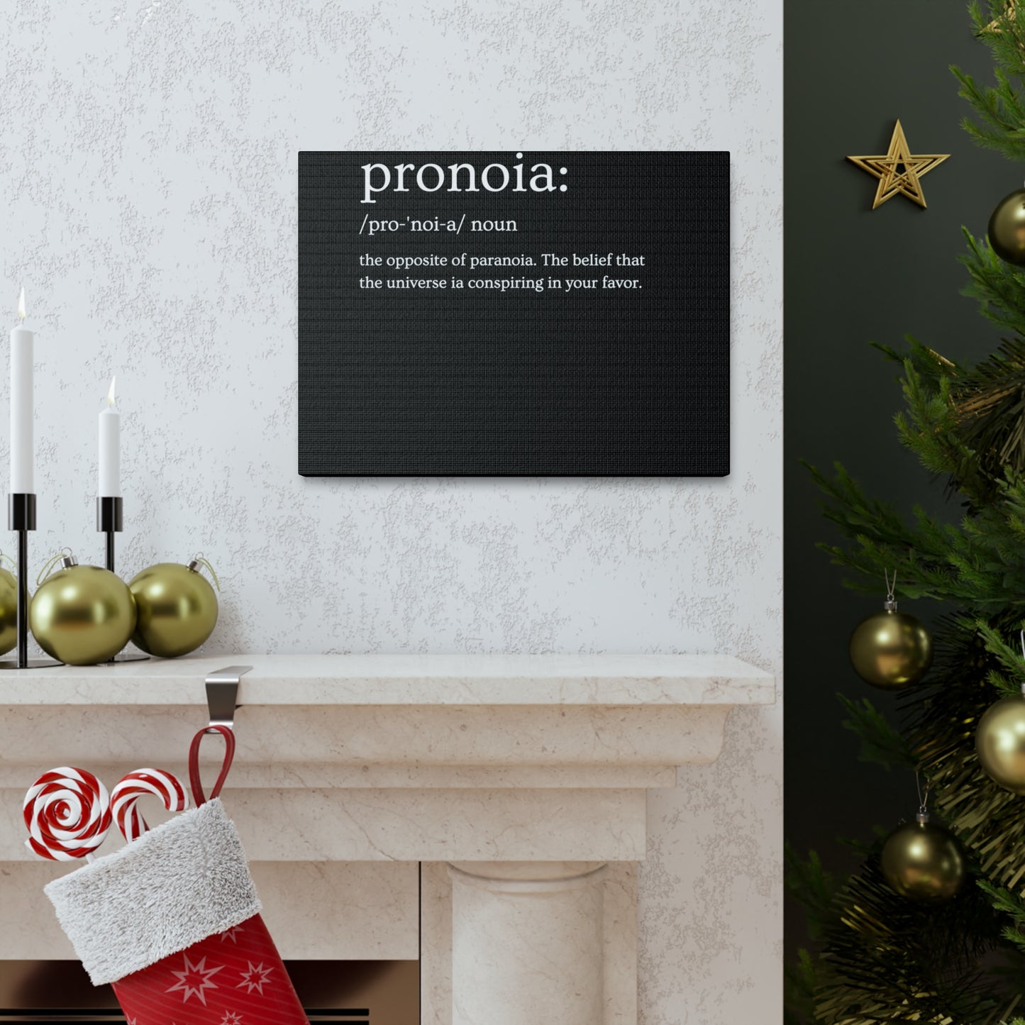 Pronoia - definition Canvas Gallery Wraps