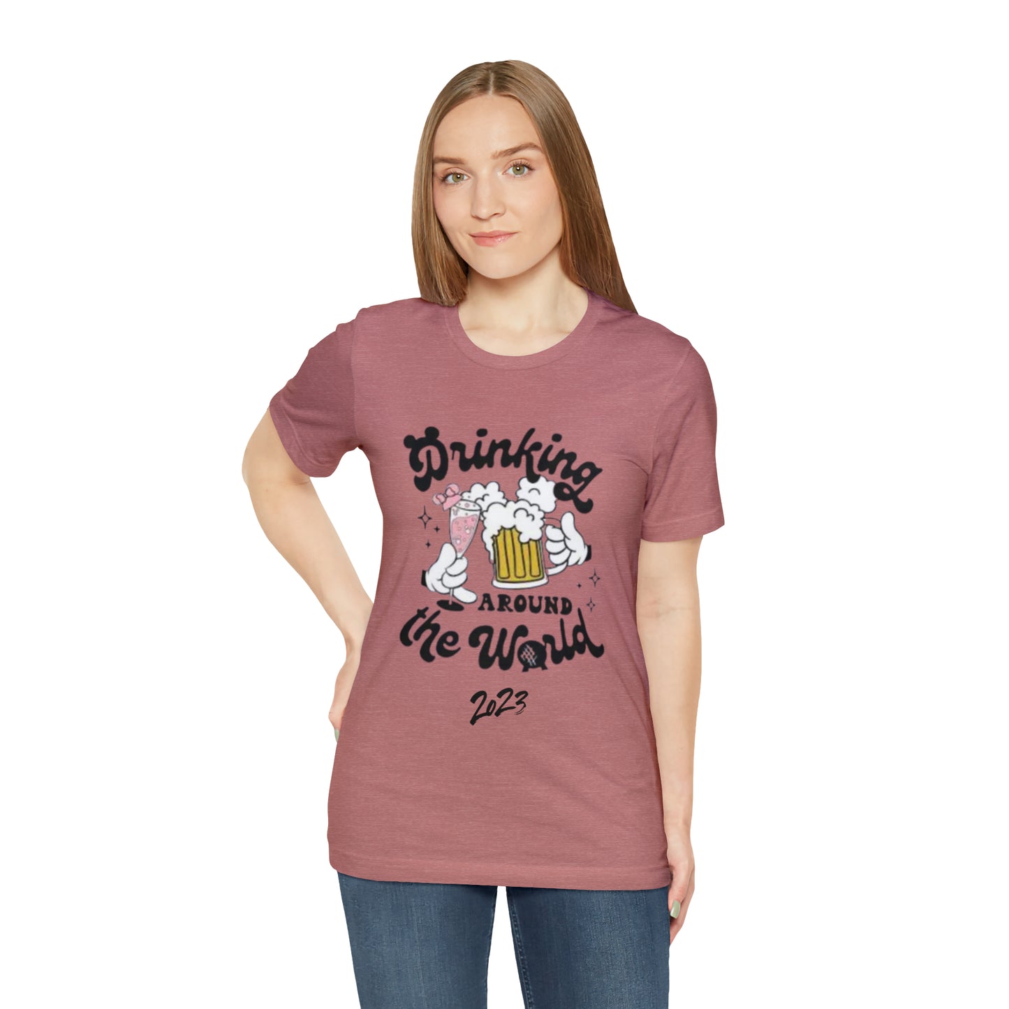 Epcot Drinking Around the World Unisex Jersey Short Sleeve Tee