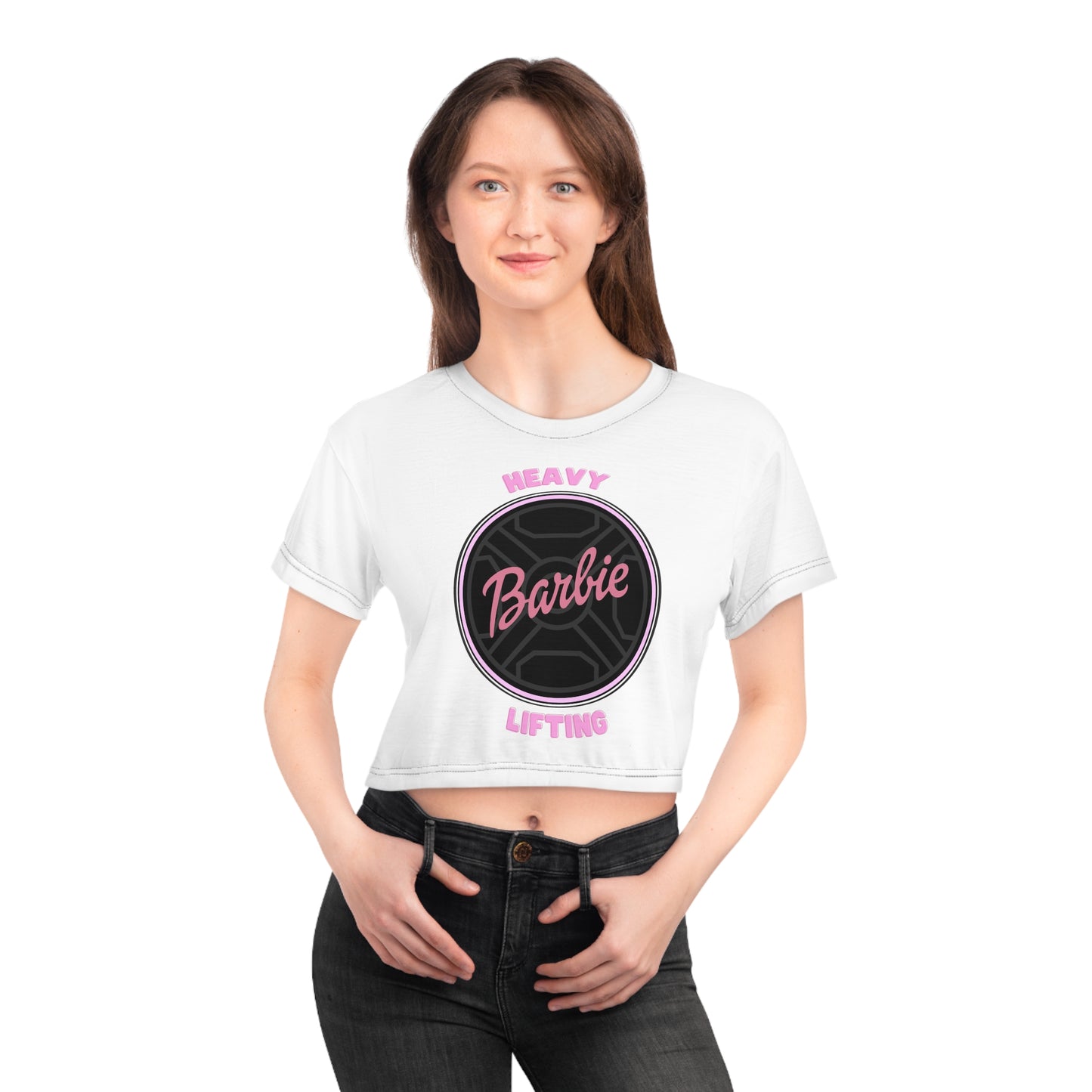 Heavy Lifting Barbie Work Out Crop Top