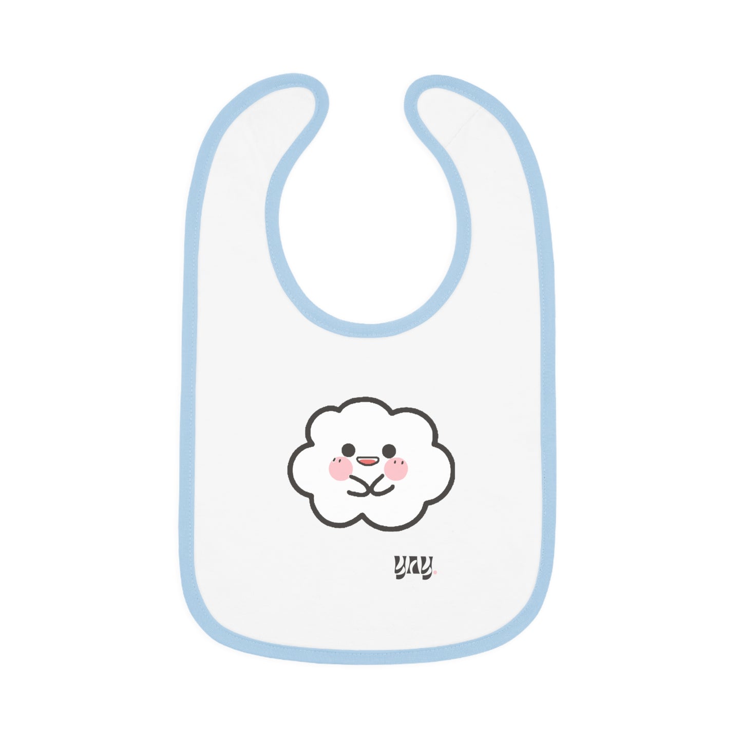 Yay- Cumulo Cuties Baby Contrast Trim Jersey Bib