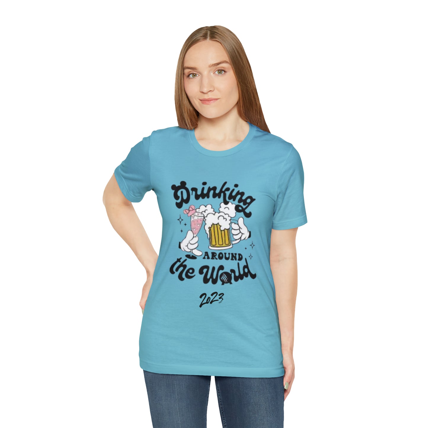 Epcot Drinking Around the World Unisex Jersey Short Sleeve Tee