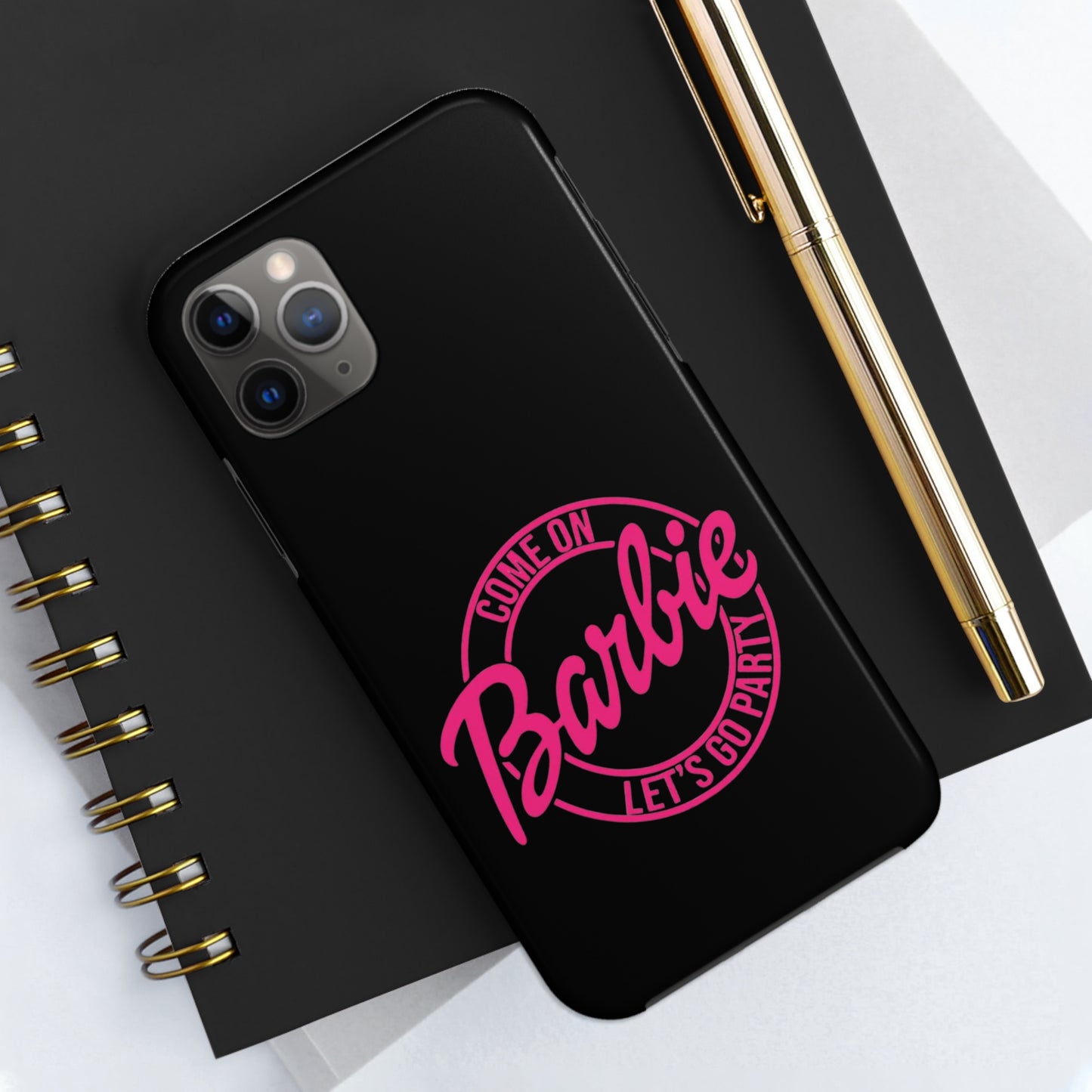 Come on Barbie Lets Go Party Black Tough Phone Case
