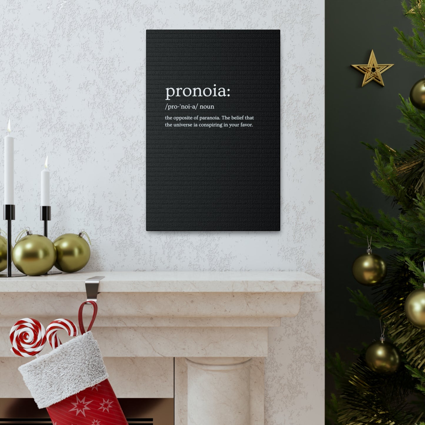 Pronoia - definition Canvas Gallery Wraps