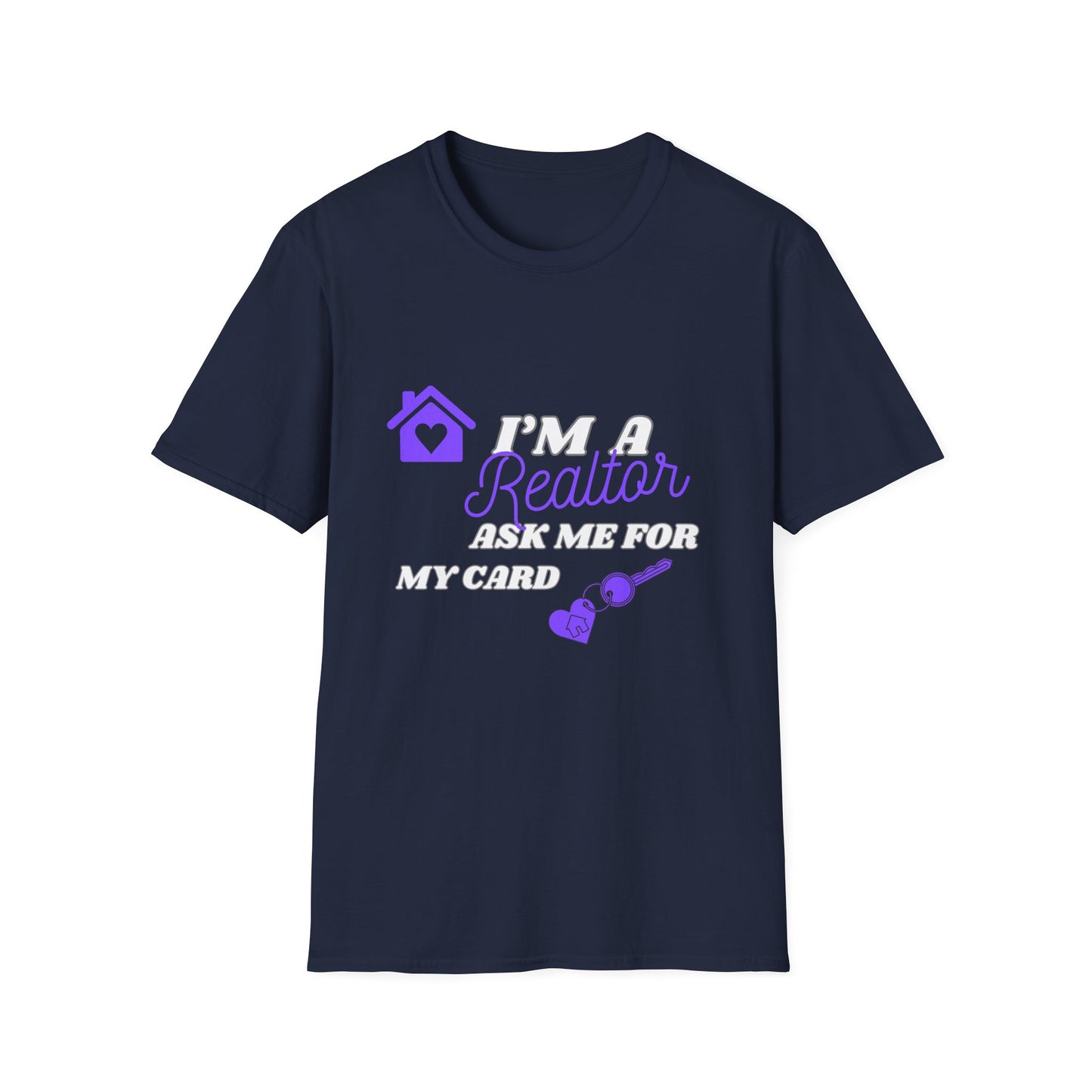 I'm a Realtor Ask me for my card - Perfect for Open Houses and Real Estate Events (purple)