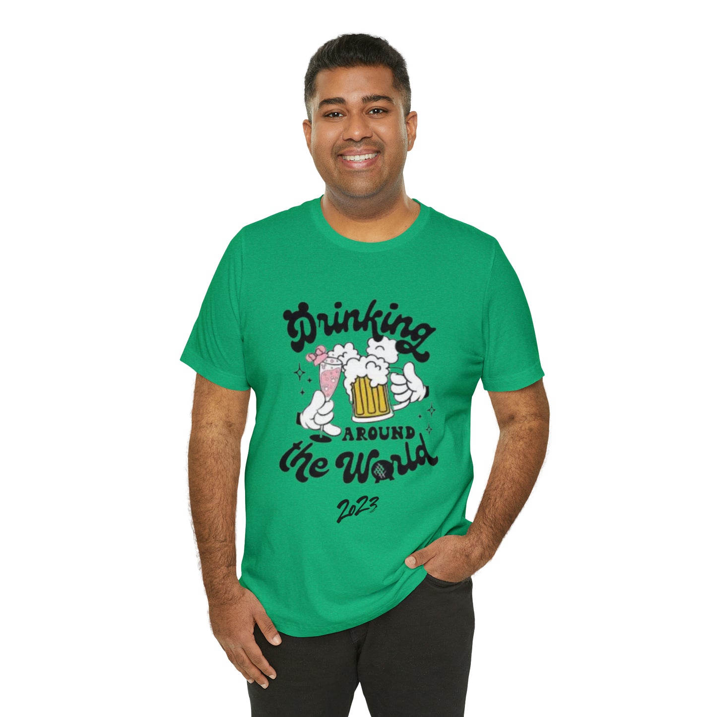 Epcot Drinking Around the World Unisex Jersey Short Sleeve Tee