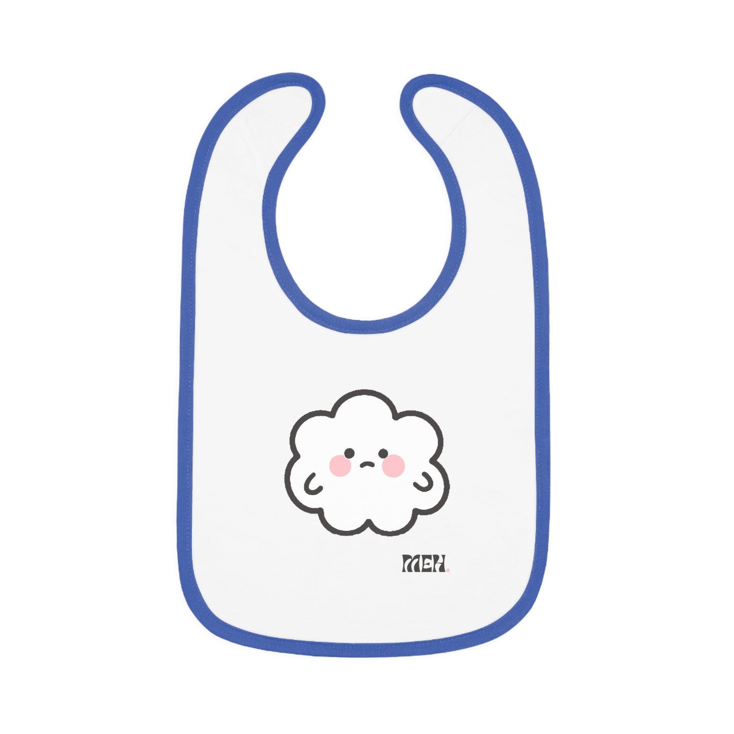 Meh- Cumulo Cuties Baby Contrast Trim Jersey Bib
