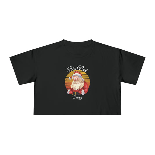 Big Nick Energy Women's Crop Christmas Tee