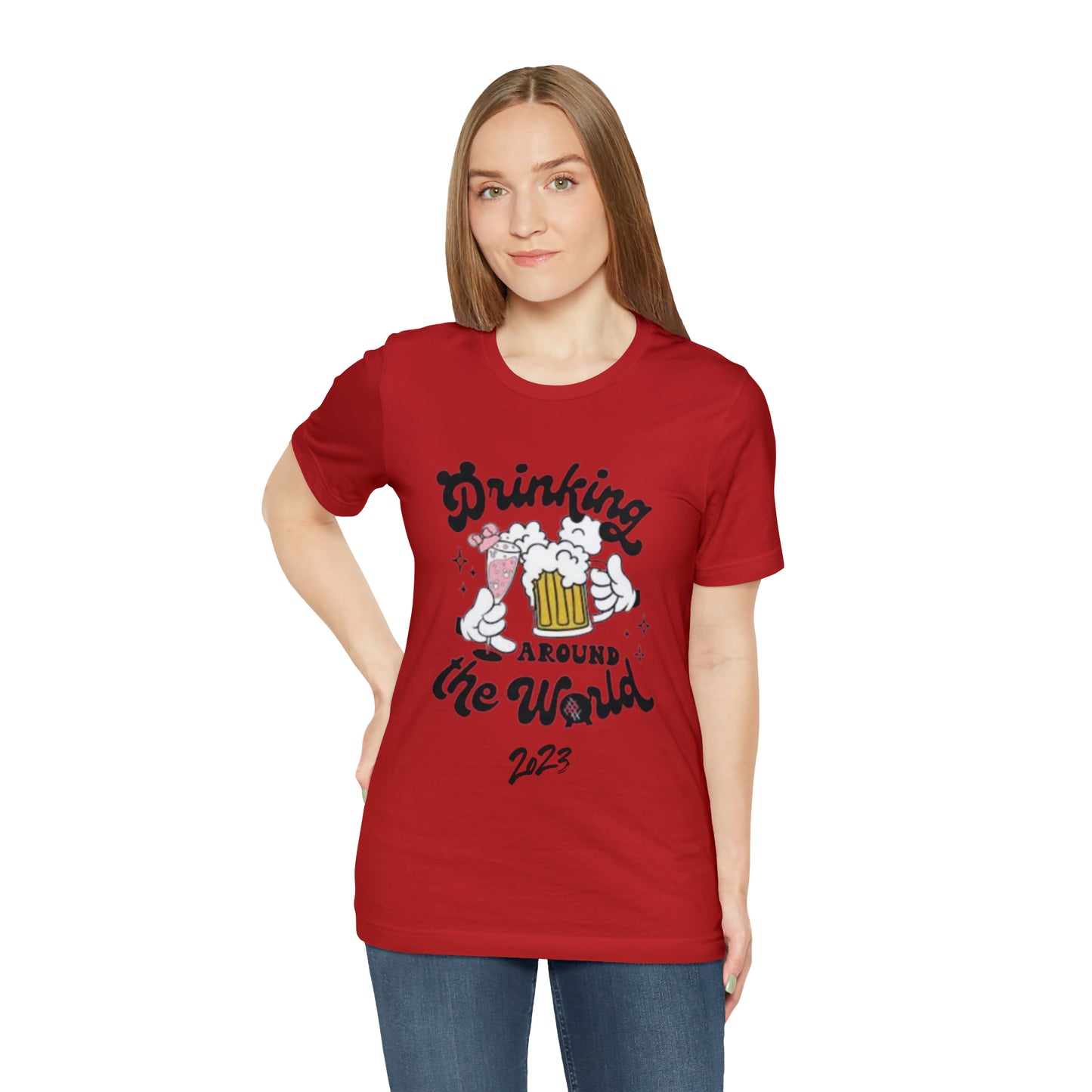 Epcot Drinking Around the World Unisex Jersey Short Sleeve Tee