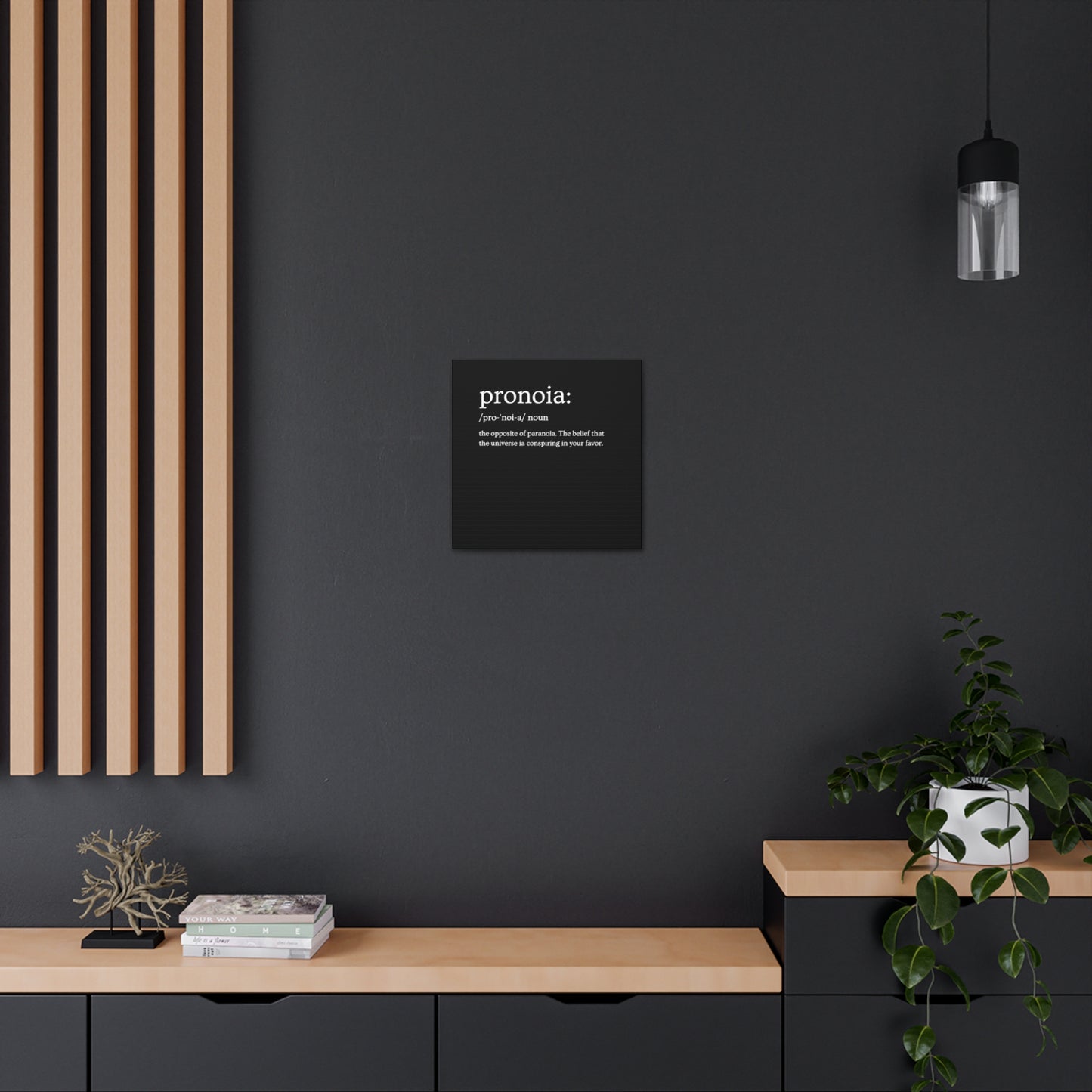 Pronoia - definition Canvas Gallery Wraps