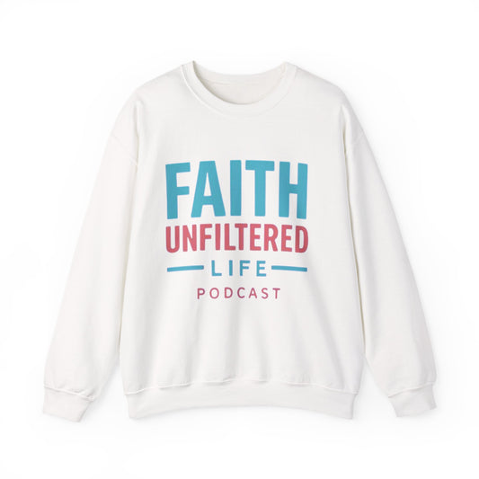 Faith Unfiltered Podcast Crewneck Sweatshirt | Prayer Is Free
