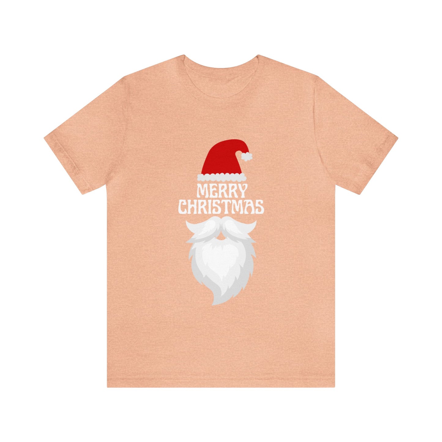 Merry Christmas Bearded Santa Unisex Jersey Short Sleeve Tee