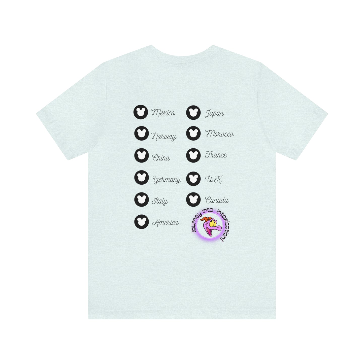Epcot Drinking Around the World Unisex Jersey Short Sleeve Tee