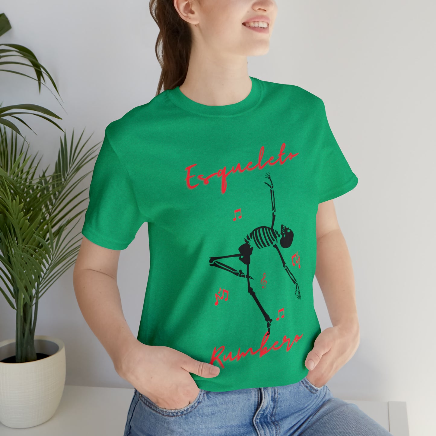 Esqueleto Rumbero Unisex Jersey Short Sleeve Tee