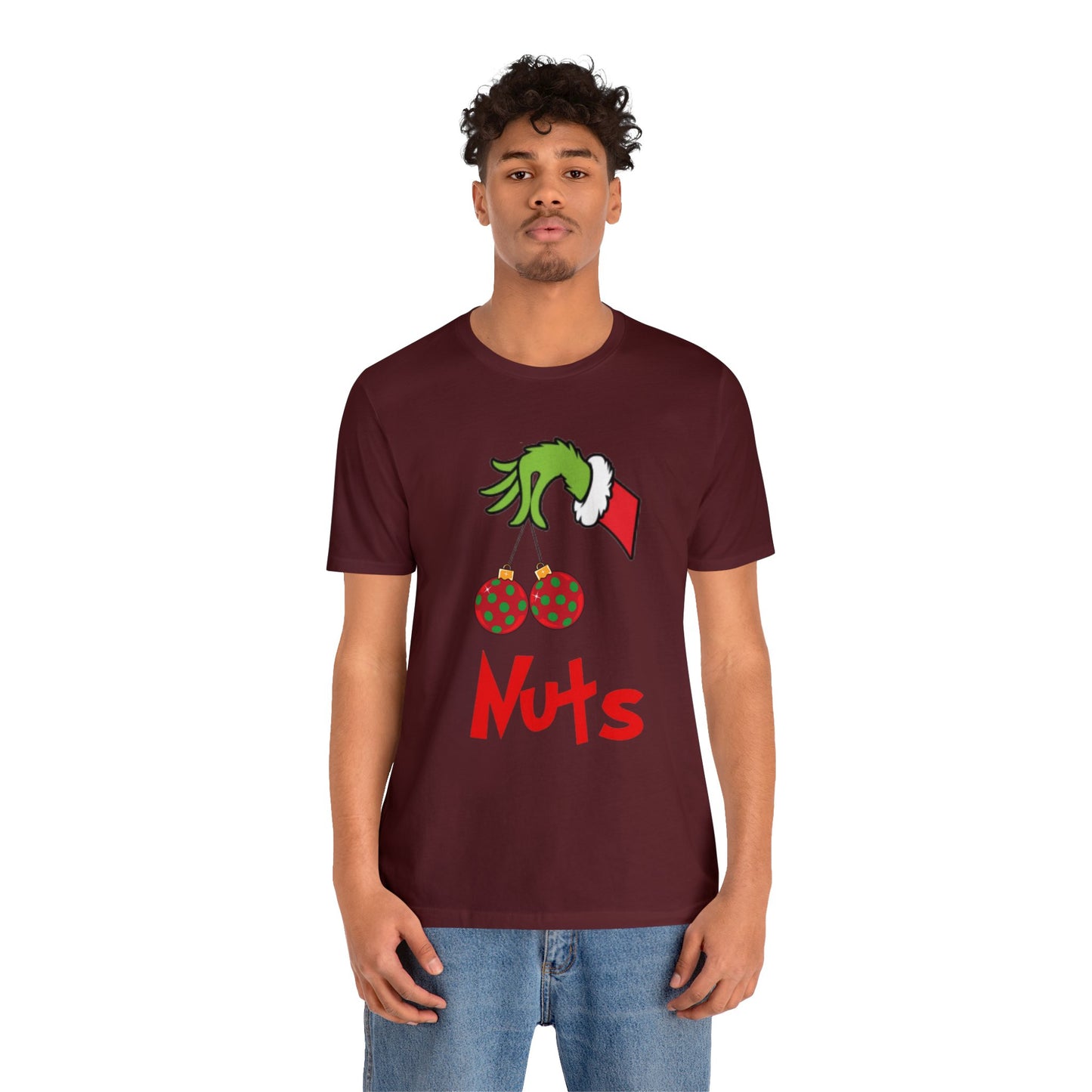 Grinch Couples Tshirt (Nuts) Unisex Jersey Short Sleeve Tee