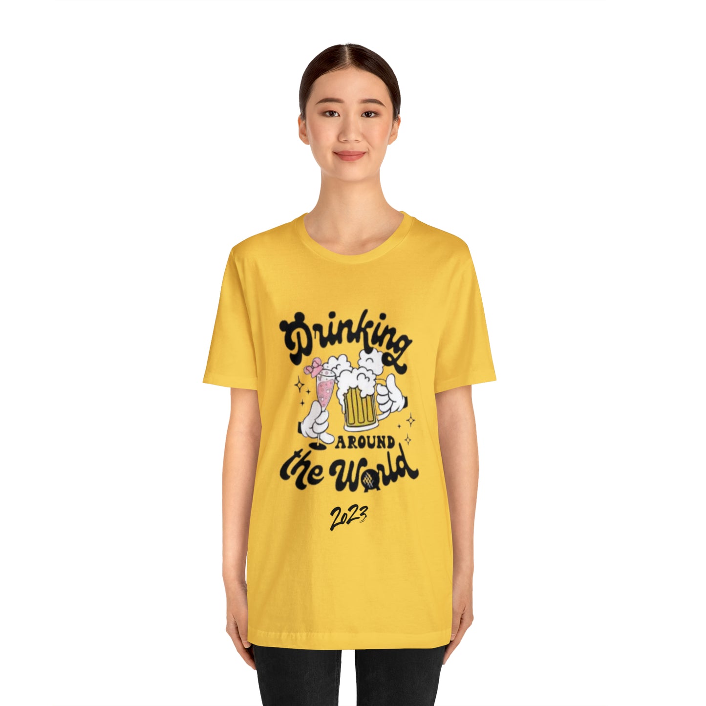 Epcot Drinking Around the World Unisex Jersey Short Sleeve Tee