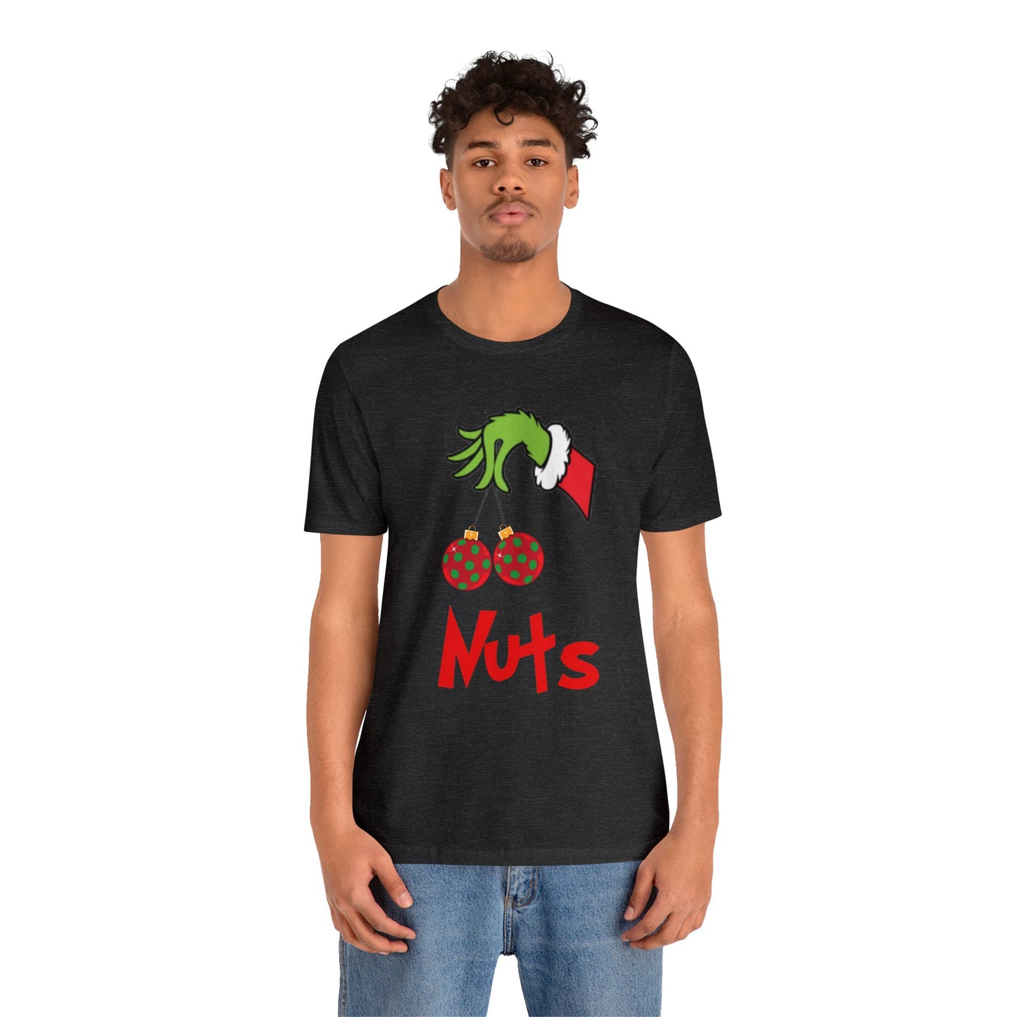 Grinch Couples Tshirt (Nuts) Unisex Jersey Short Sleeve Tee