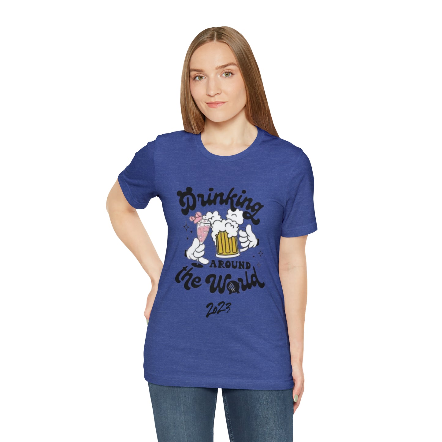 Epcot Drinking Around the World Unisex Jersey Short Sleeve Tee