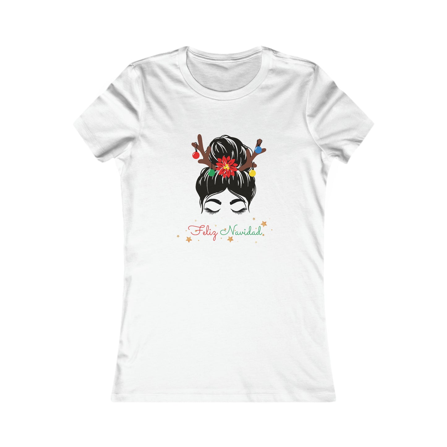 Feliz Navidad Women's Fitted Favorite Tee