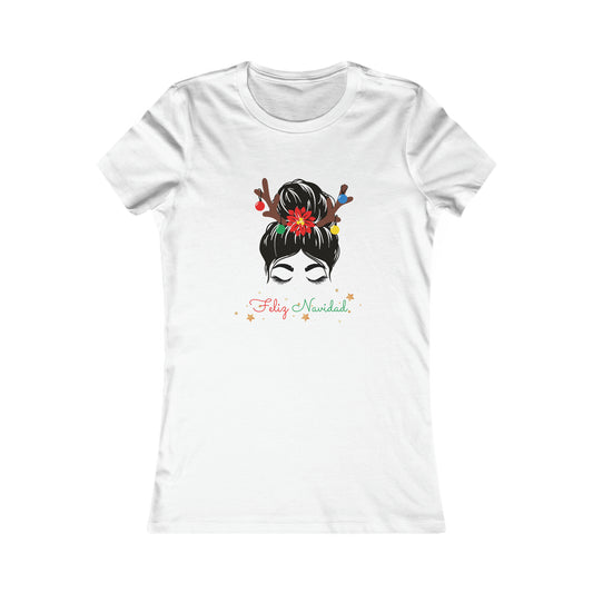 Feliz Navidad Women's Fitted Favorite Tee