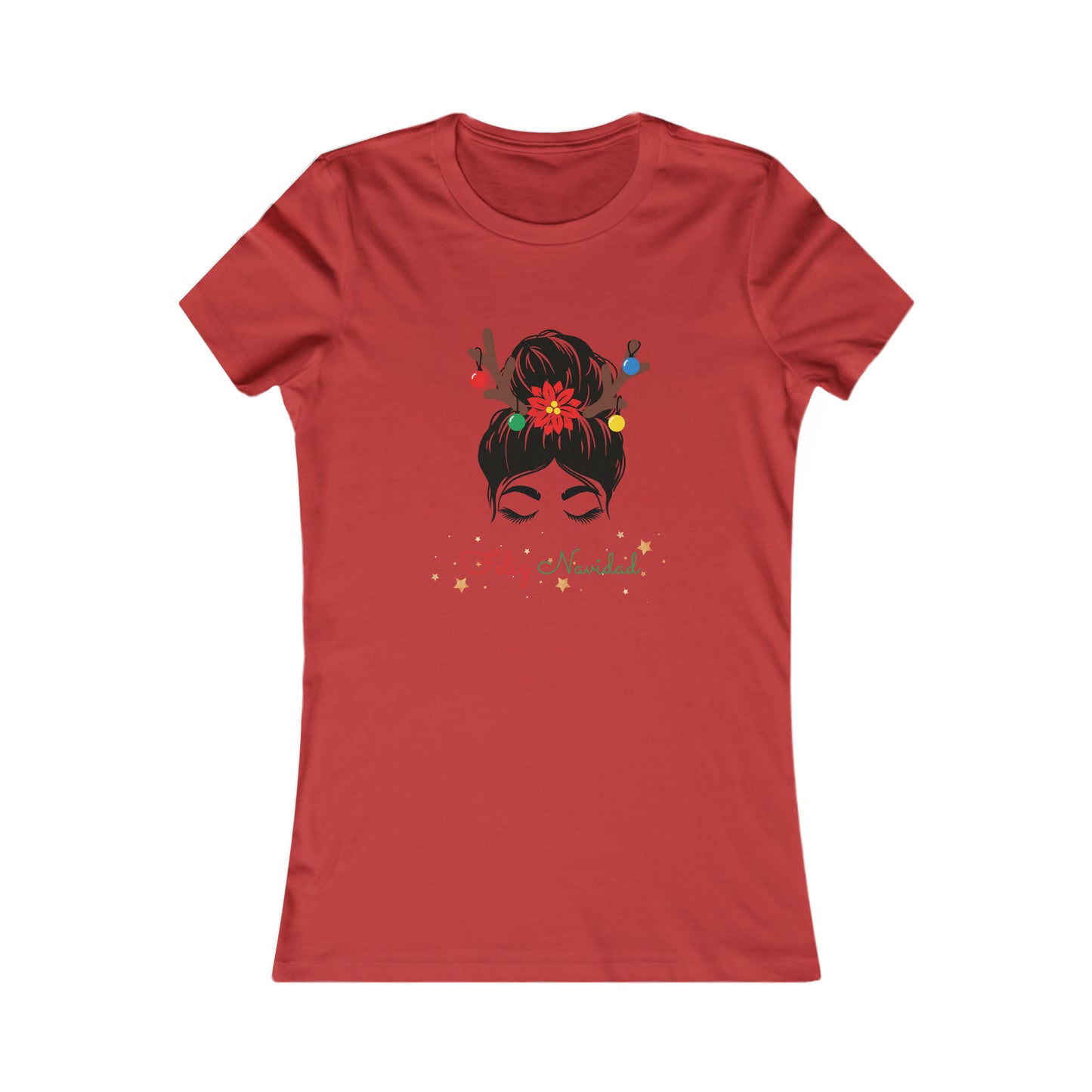 Feliz Navidad Women's Fitted Favorite Tee