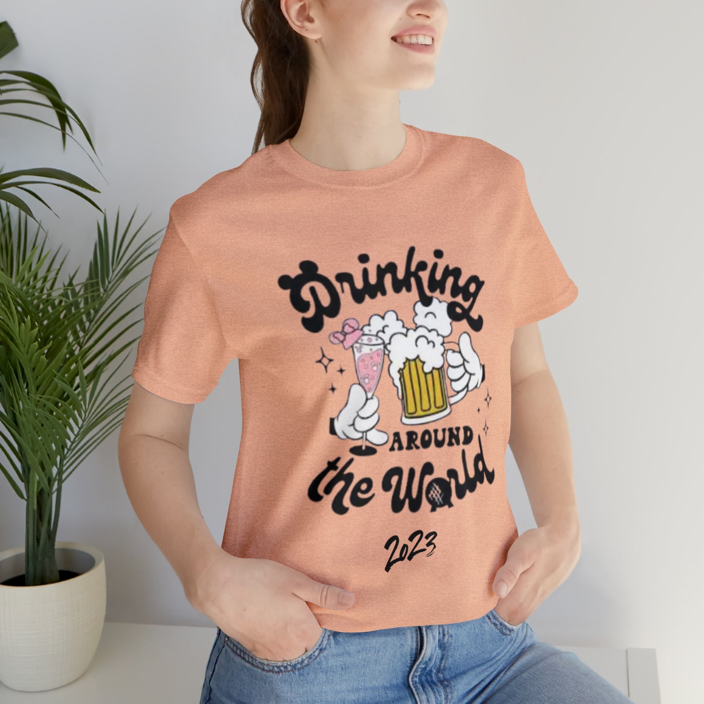 Epcot Drinking Around the World Unisex Jersey Short Sleeve Tee