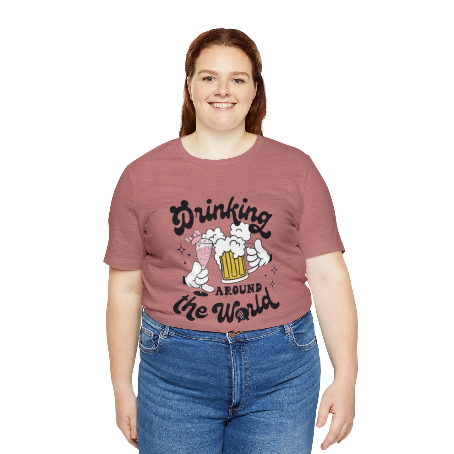 Epcot Drinking Around the World Unisex Jersey Short Sleeve Tee