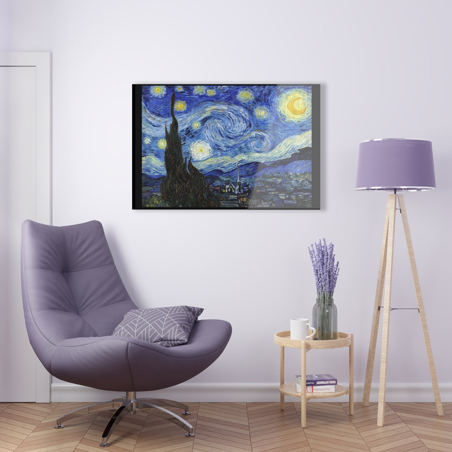 Starry Night By Vincent Van Gogh- Canvas Acrylic Print
